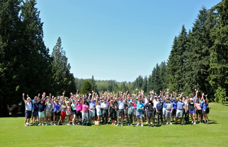 Group shot of golf tourament