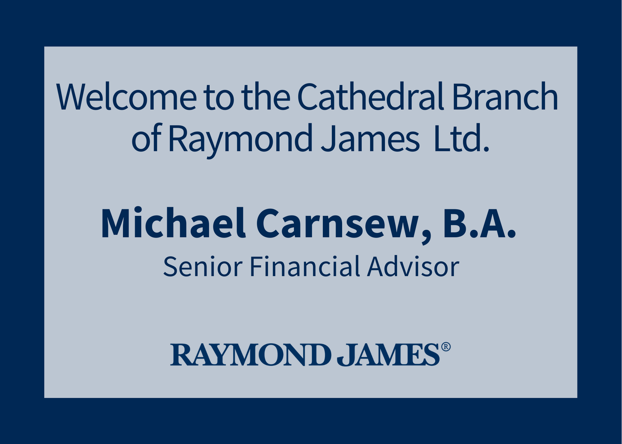 Welcome Michael Carnsew