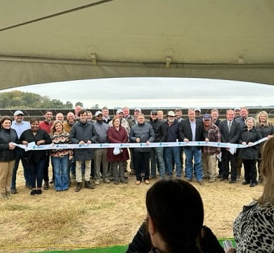 Solar project ribbon cutting